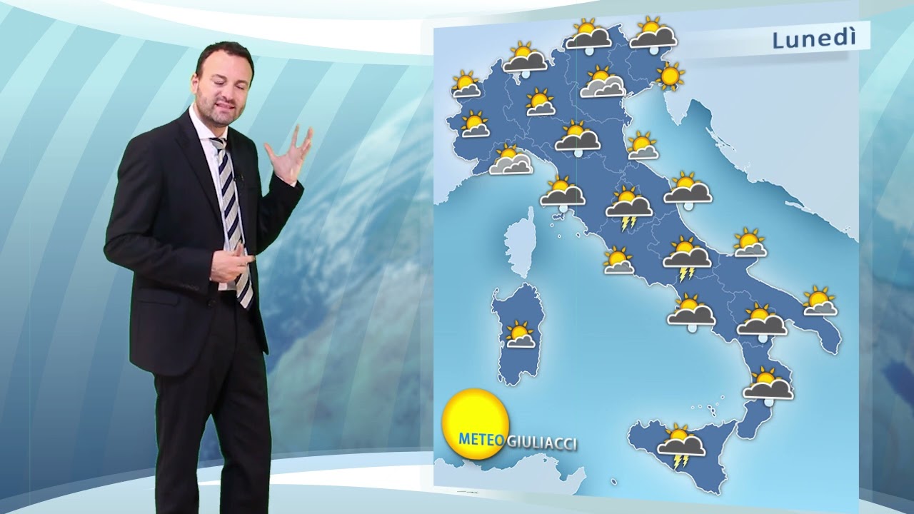 Previsioni per luned&igrave; 8 agosto: temporali al Centro Nord, instabilit&agrave; in aumento anche al Sud