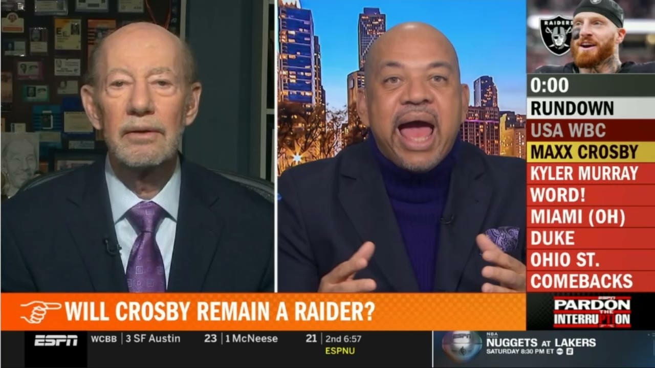 Pardon The Interruption | Wilbon reacts to Maxx Crosby stay with Raiders - Kyler Murray join Vikings