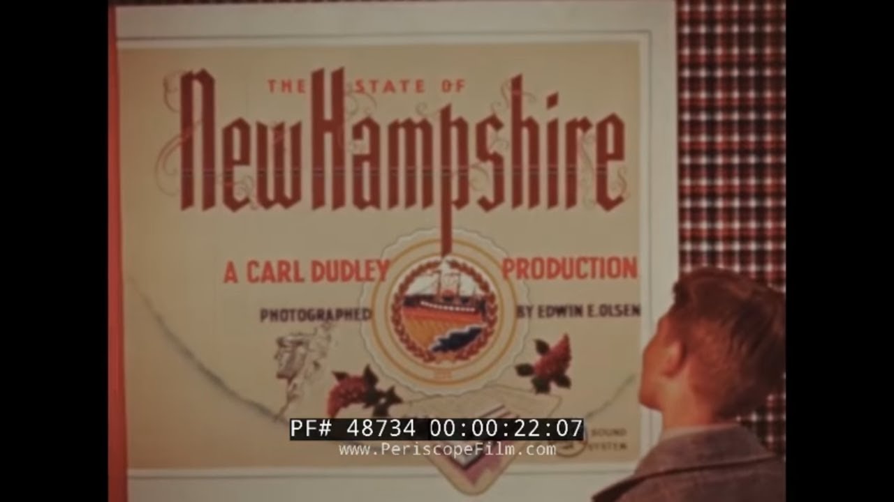 STATE OF NEW HAMPSHIRE  1940s EDUCATIONAL MOVIE   