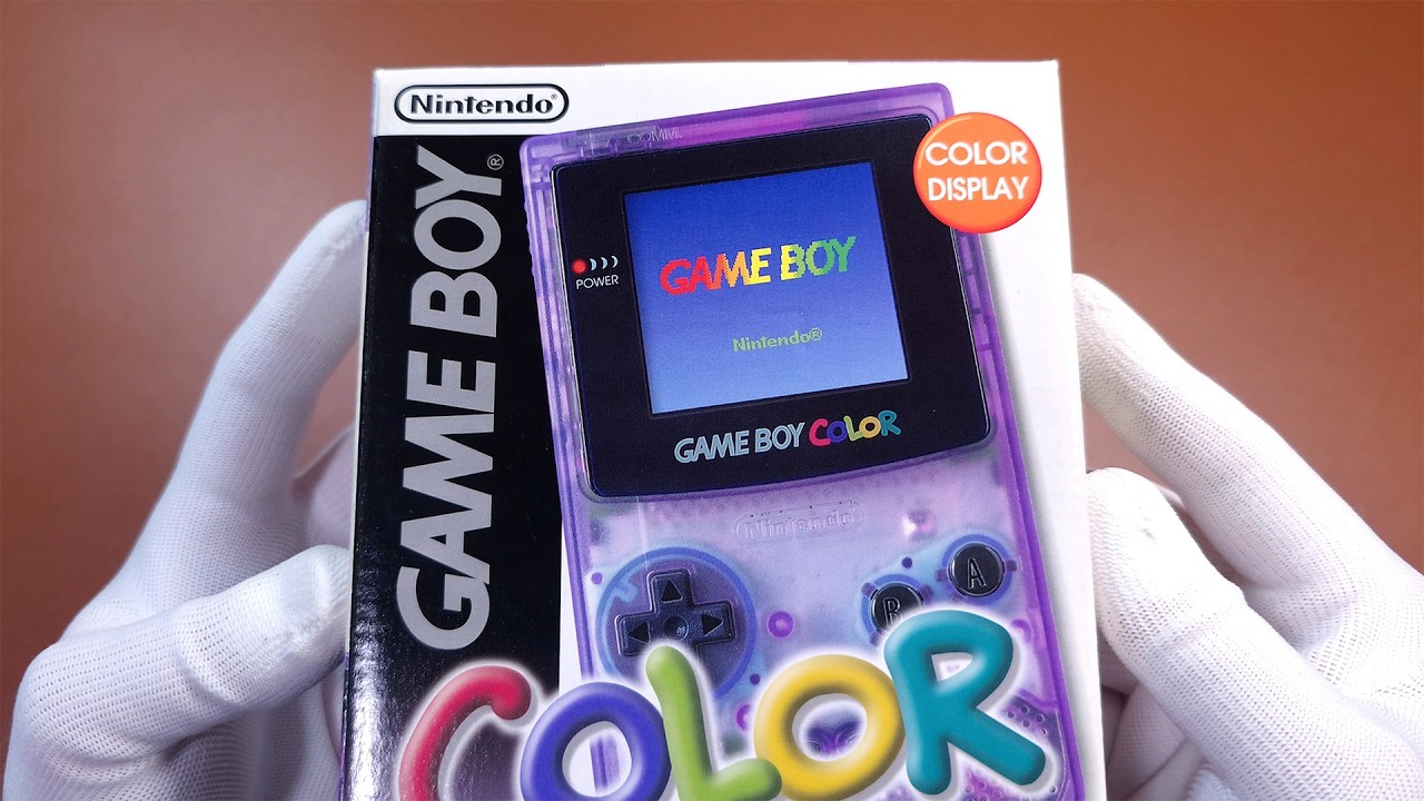 Game Boy Color Unboxing: Rare 1998 Legend in Mint Atomic Purple