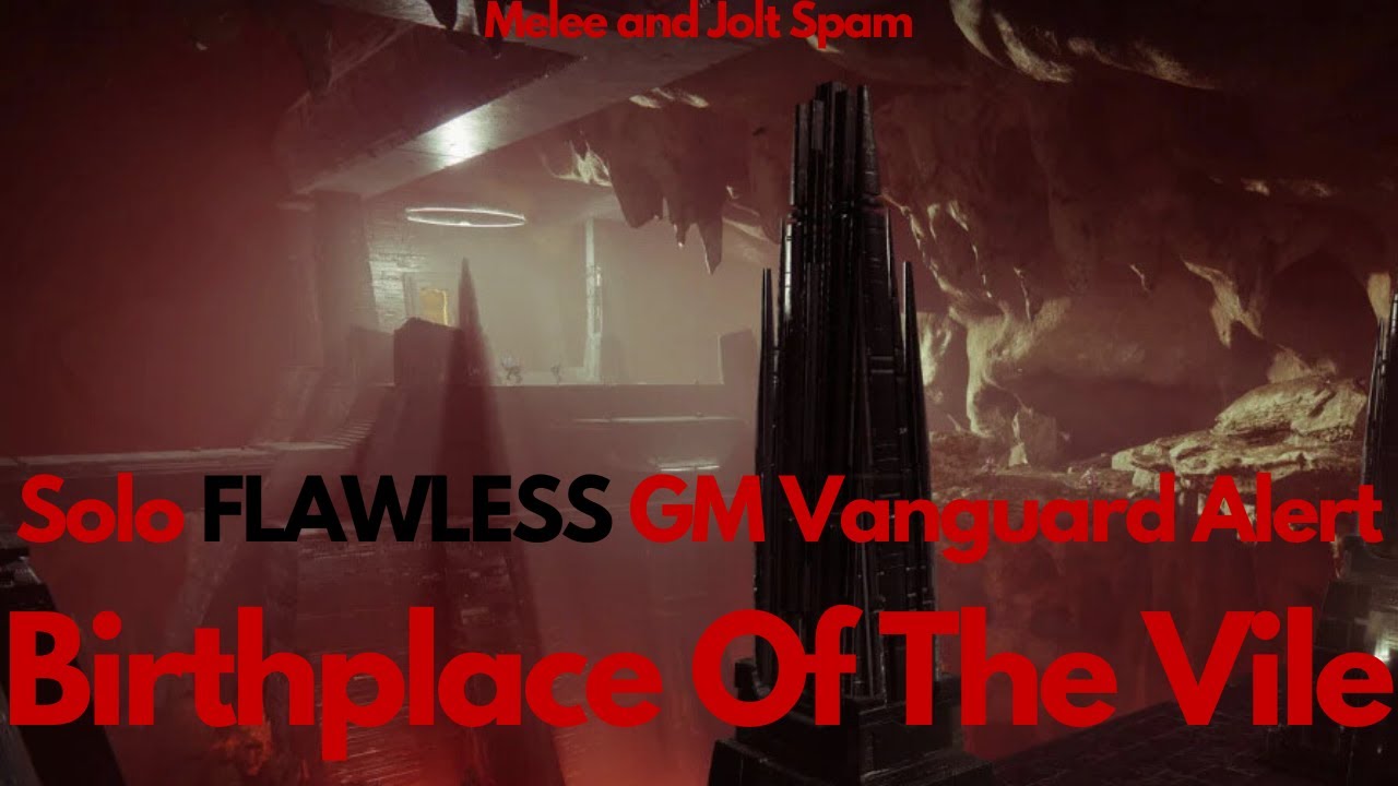 Destiny 2 SOLO FLAWLESS GRANDMASTER VANGUARD ALERT - Birthplace Of The Vile