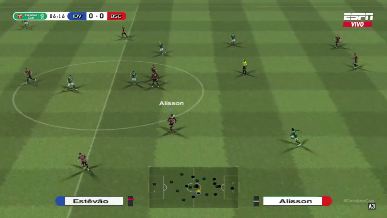 Palmeiras vs sao paulo pro evolution soccer 6 PC Gameplay simulación 