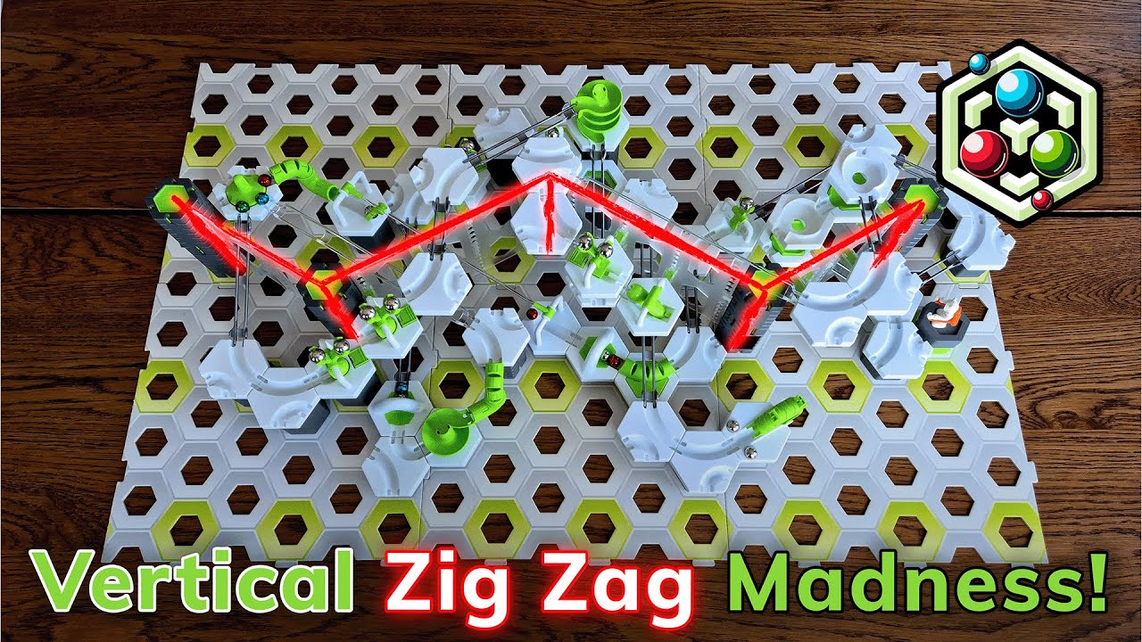GraviTrax Vertical Zig Zag Madness! Can you keep up? No.38
