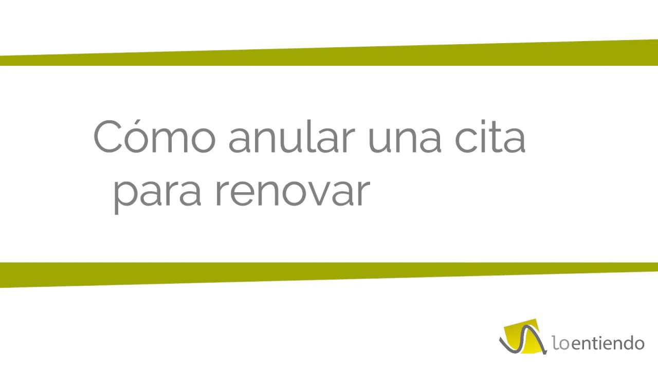 Cómo anular o consultar cita para el DNI