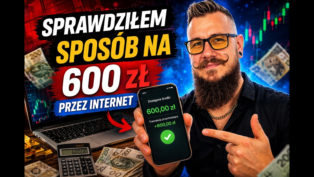 Sprawdziłem spos&oacute;b na 600 zł przez Internet