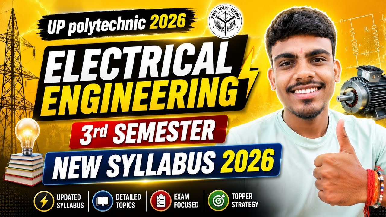 UP Polytechnic Electrical engineering 3rd semester syllabus 2026//#uppolytechnic #bteup #3rdsemester