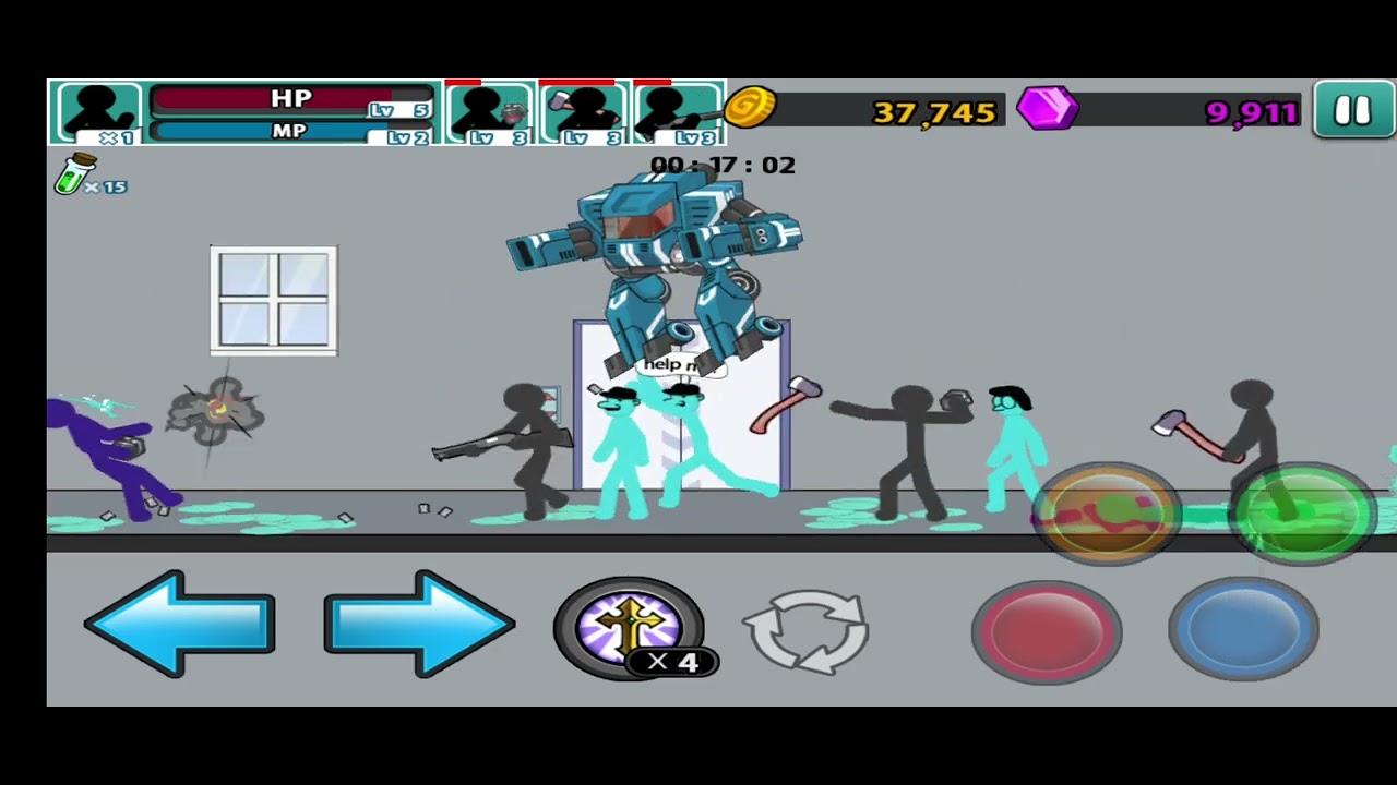 THE DEFEAT IN SQUAD FIGHTER FUNNY GAMEPLAY THE SHADOW FIGHT 2D GAMING 