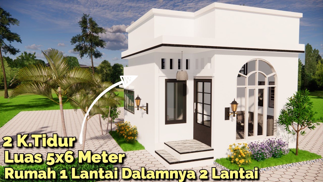 RUMAH 1 Lantai Salamnya 2 Lantai 5x6 2 K.Tidur Minimalis Poll !