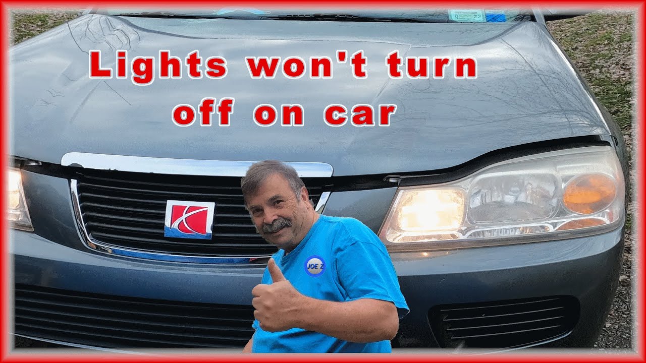 Fix for lights that won't turn off on car