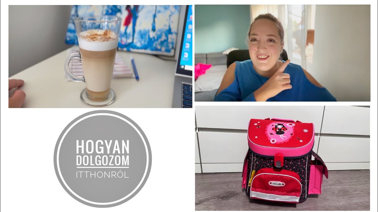 Napi vlog - Hogyan dolgozom itthonról+ pár sulis cucc