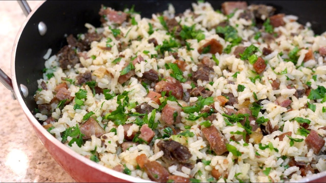 ARROZ  CARRETEIRO - IMPERDÍVEL - FÁCIL E DELICIOSO - Isamara Amâncio