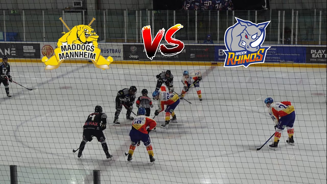 Maddogs Mannheim🐶 vs Baden Rhinos🦏Auswärtsspiel🏒🥅
