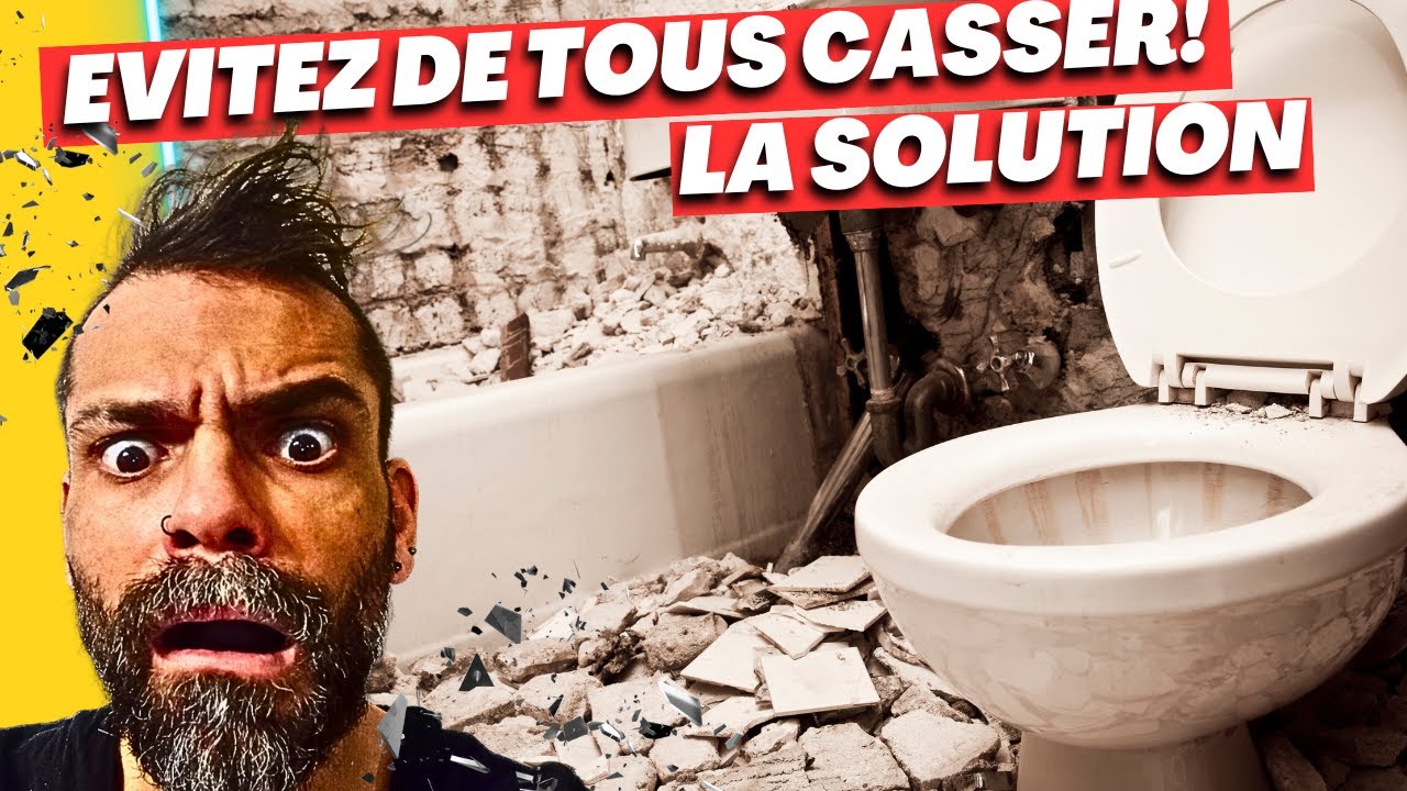 SALLE DE BAIN:LA POSE DE PLAQUE DE COMPENSATION SUR LES MURS POUR EVITER D'ENLEVER DU CARRELAGE