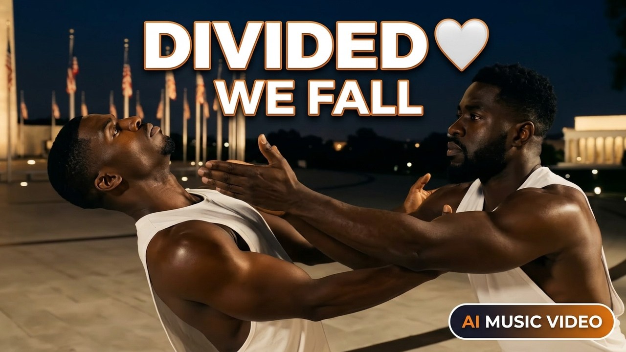 Divided We Fall 🤍 Adagio for 16 Voices at the National Mall [Official AI Music Video]