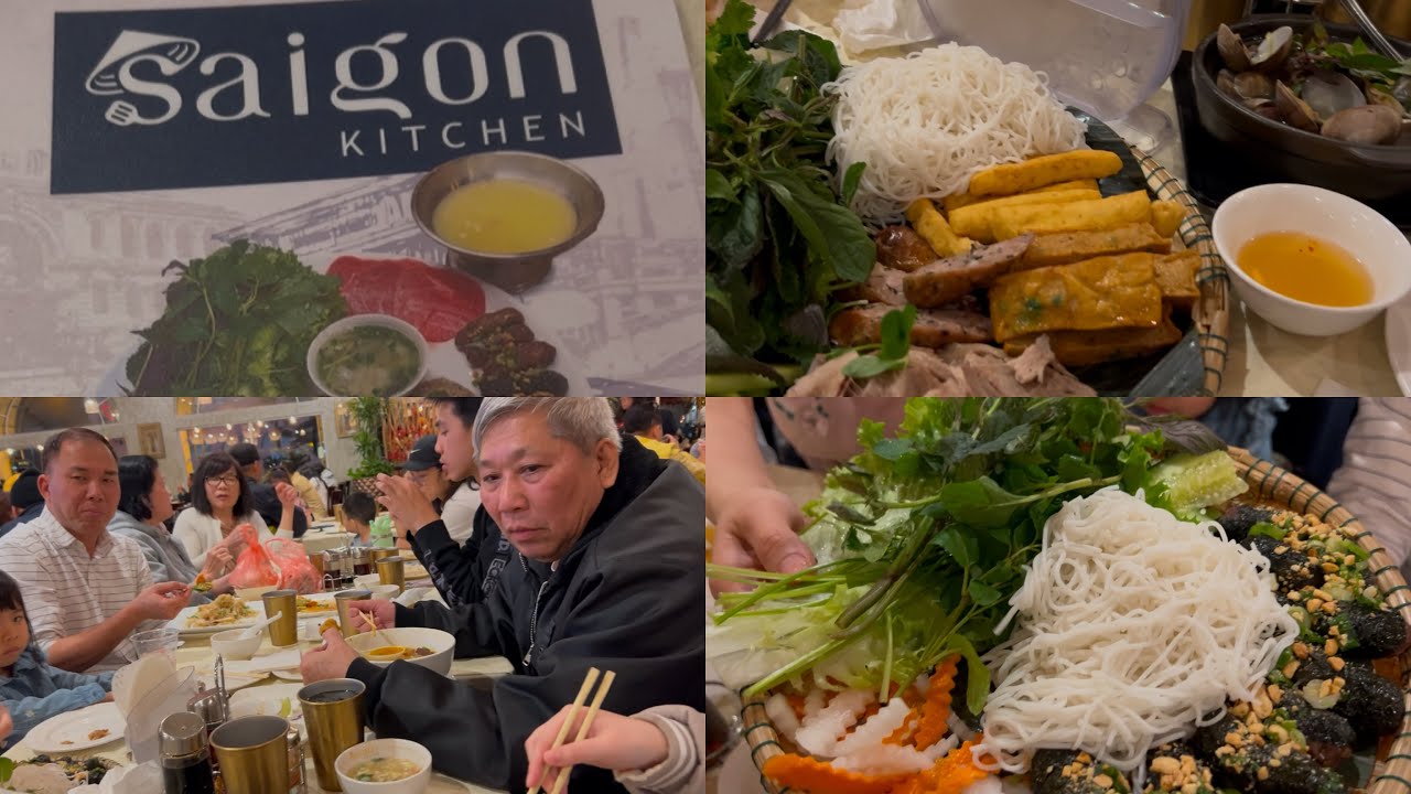 Đại gia đình ăn tối ở Sài Gòn kitchen San Jose