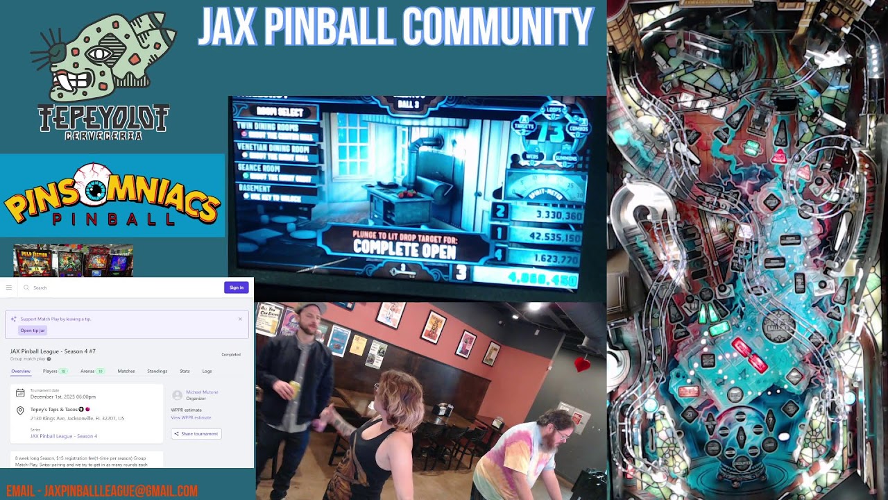 JAX Pinball League Season 5: Week 4 - Winchester Mystery House!
