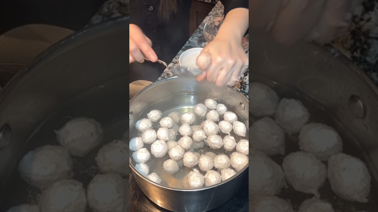 Pork Meatballs for rice noodles soup
