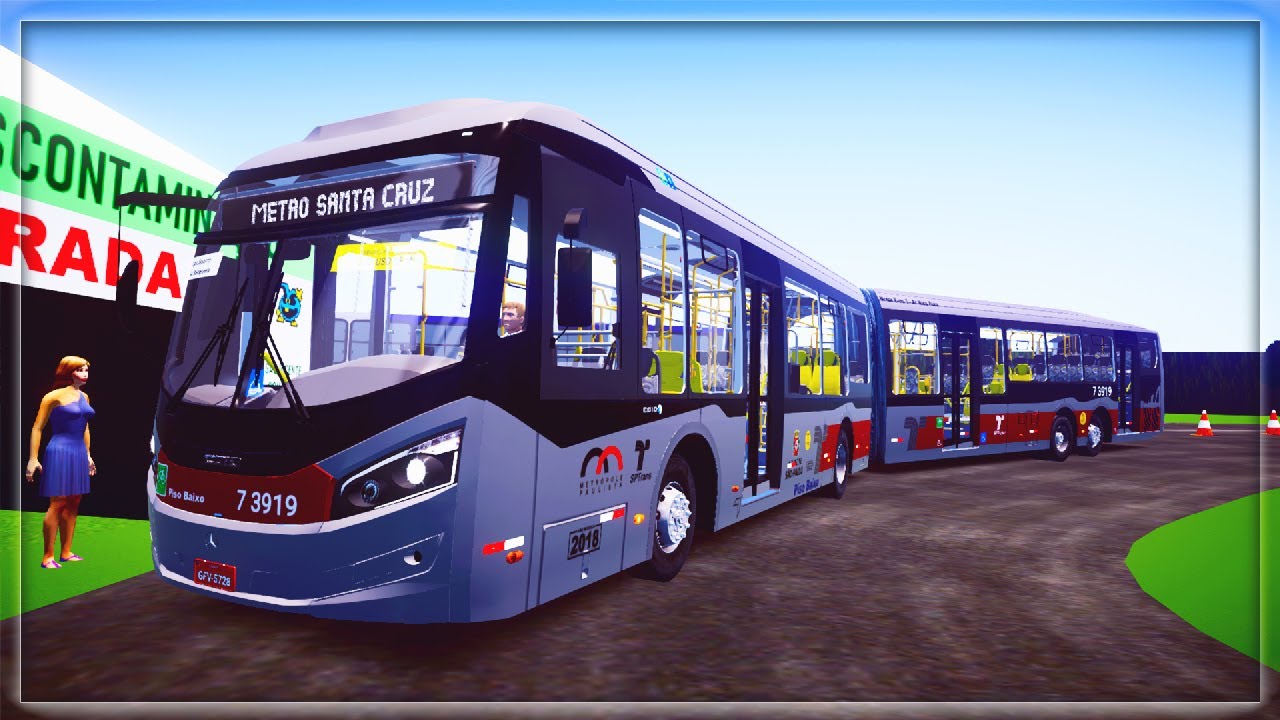 Caio Millenium BRT II UDA - Linha 675K SANTA CRUZ! Proton Bus Simulator No PC (ANDROIDE)