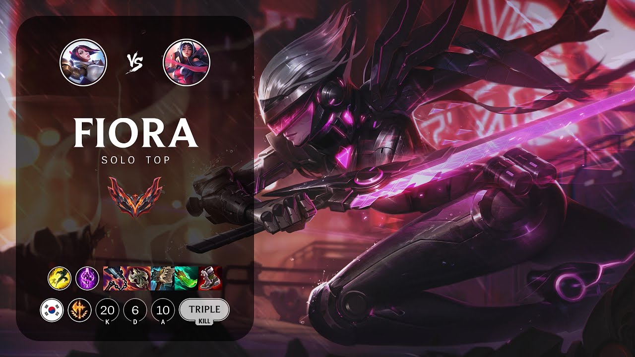 Fiora Top vs Irelia - KR Grandmaster Patch 13.23