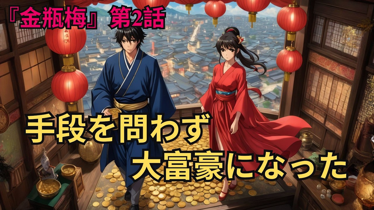 貧乏な若者が手段を選ばず、大富豪になる——中国の古典文学『金瓶梅』第2話