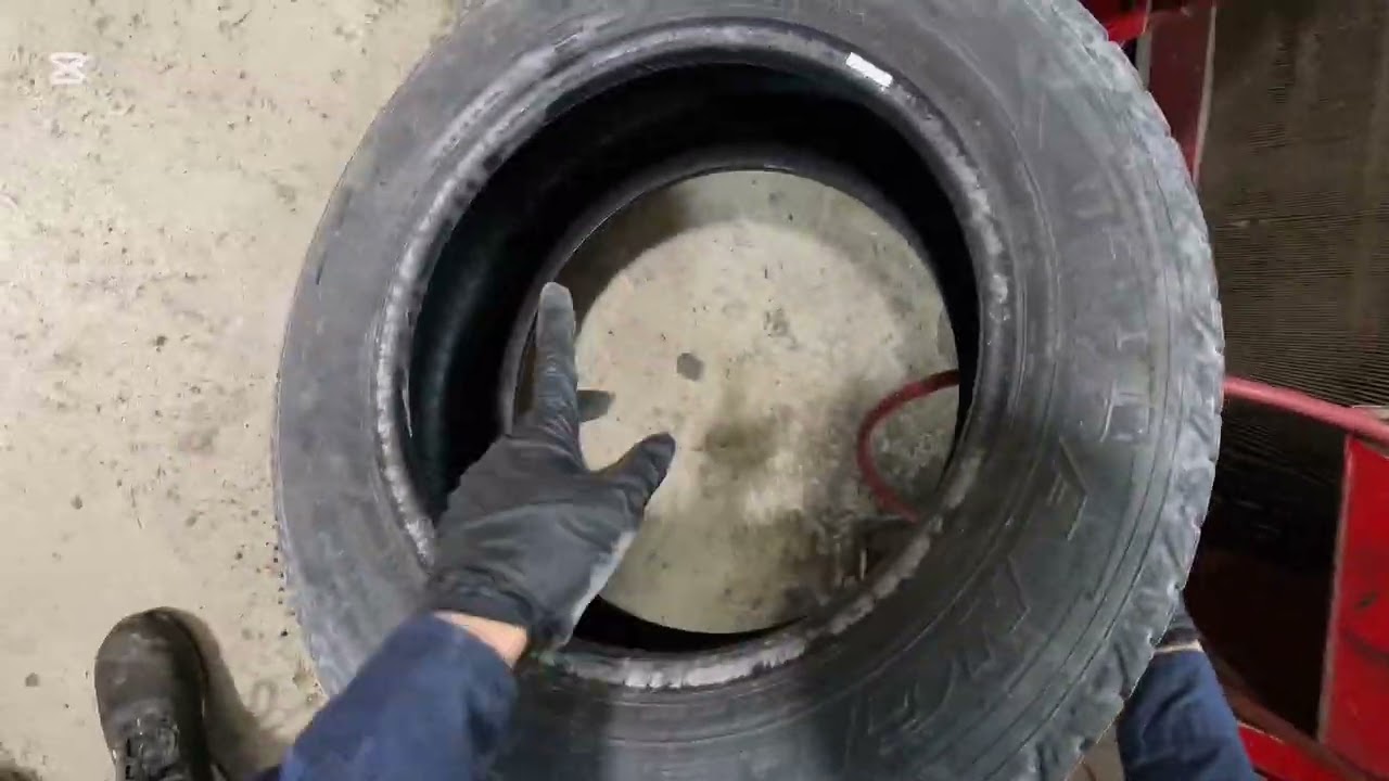 All four tires slowly losing air on this Ford F-150. The culprit? Corroded rims. Problem solved! ✅