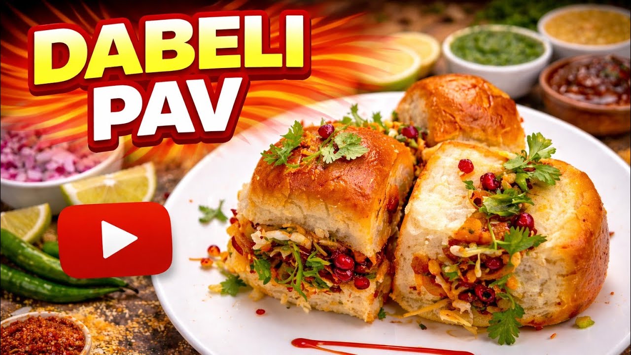 Street Style Dabeli Pav Recipe | Easy Evening Snack | 5 Minute Ka Street Style Dabeli Pav |