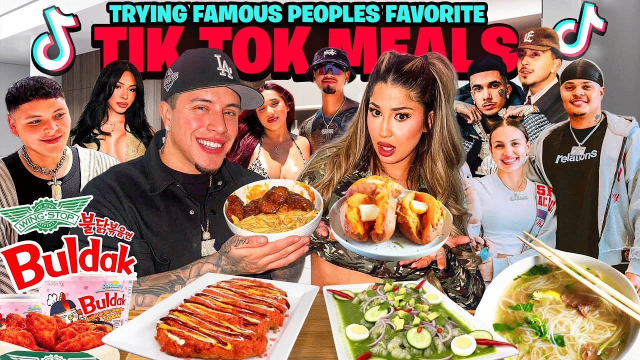 WE TRIED FAMOUS PEOPLES FAVORITE TIK TOK MEALS !! *FIRE AF*