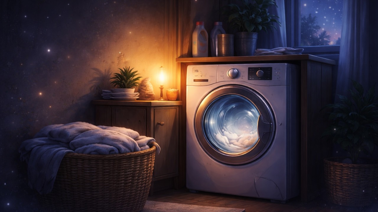 Soft Washing Machine Noise for Deep Sleep 🌙