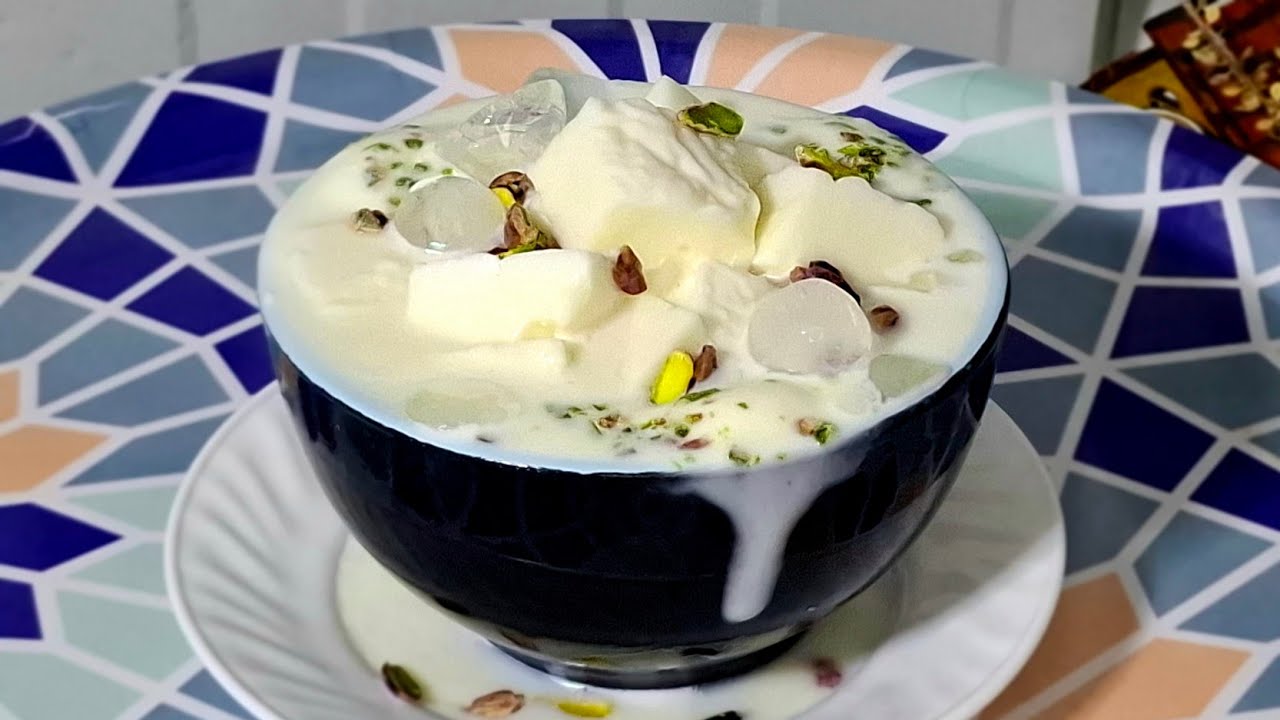 (الهيطلية )من الحلويات السورية الباردة المشهورة في (حلب ) وأدلب