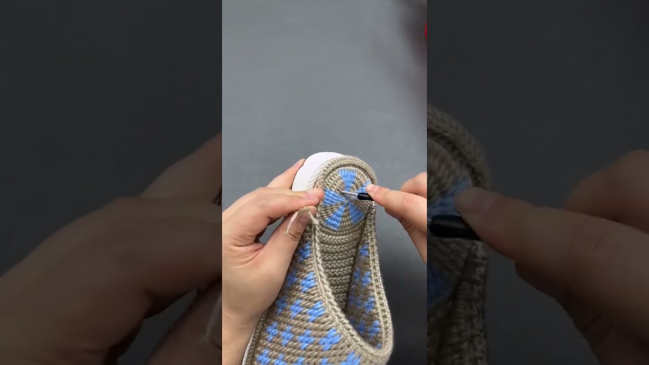 If You Love Crochet, You Can’t Look Away from This Slipper Heel Process 😮🪡👣