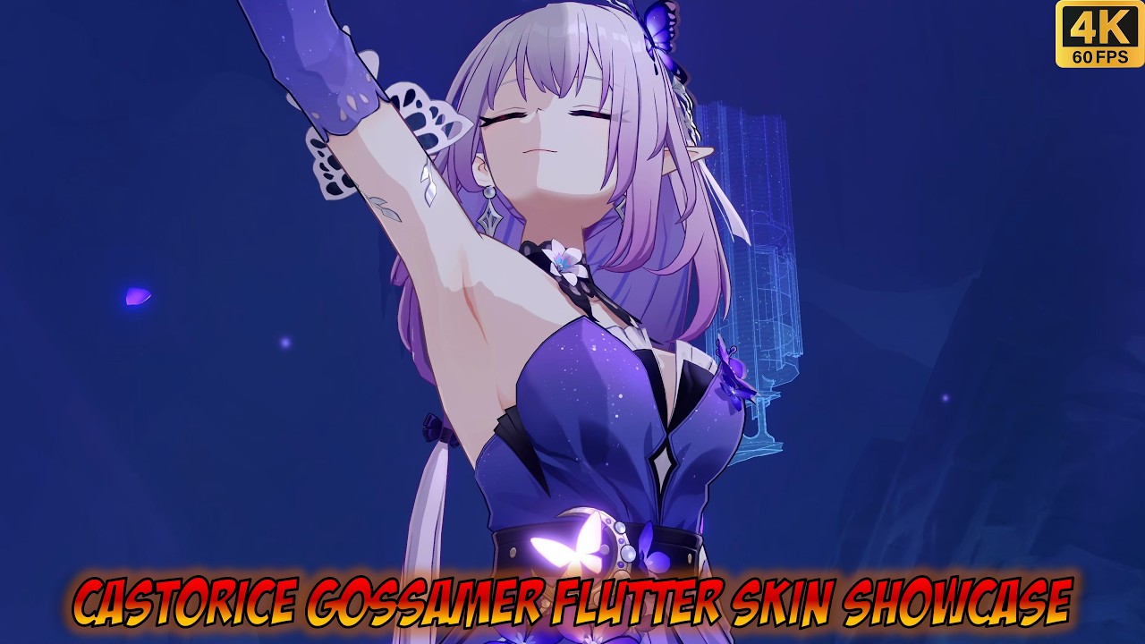 Castorice Gossamer Flutter Skin Showcase [4K 60FPS] | Honkai Star Rail 4.2