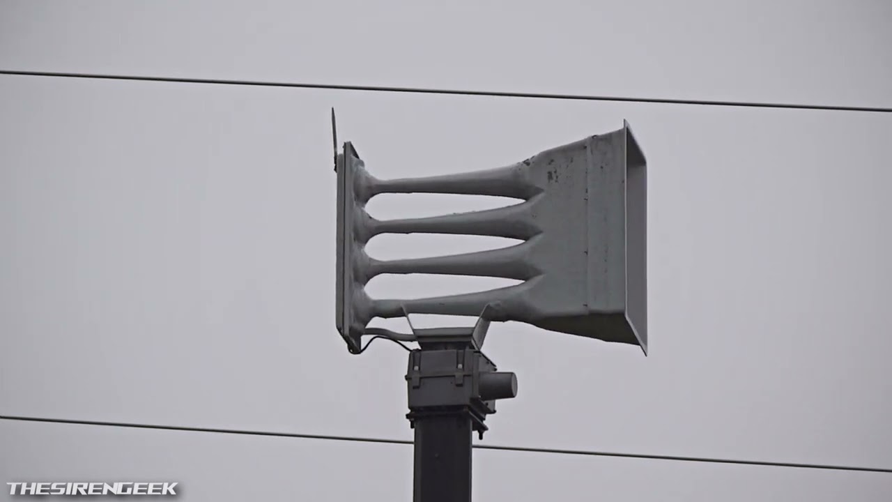 Whelen WPS-4004 Tornado Siren Test - Voice & Alert - Gurnee, IL