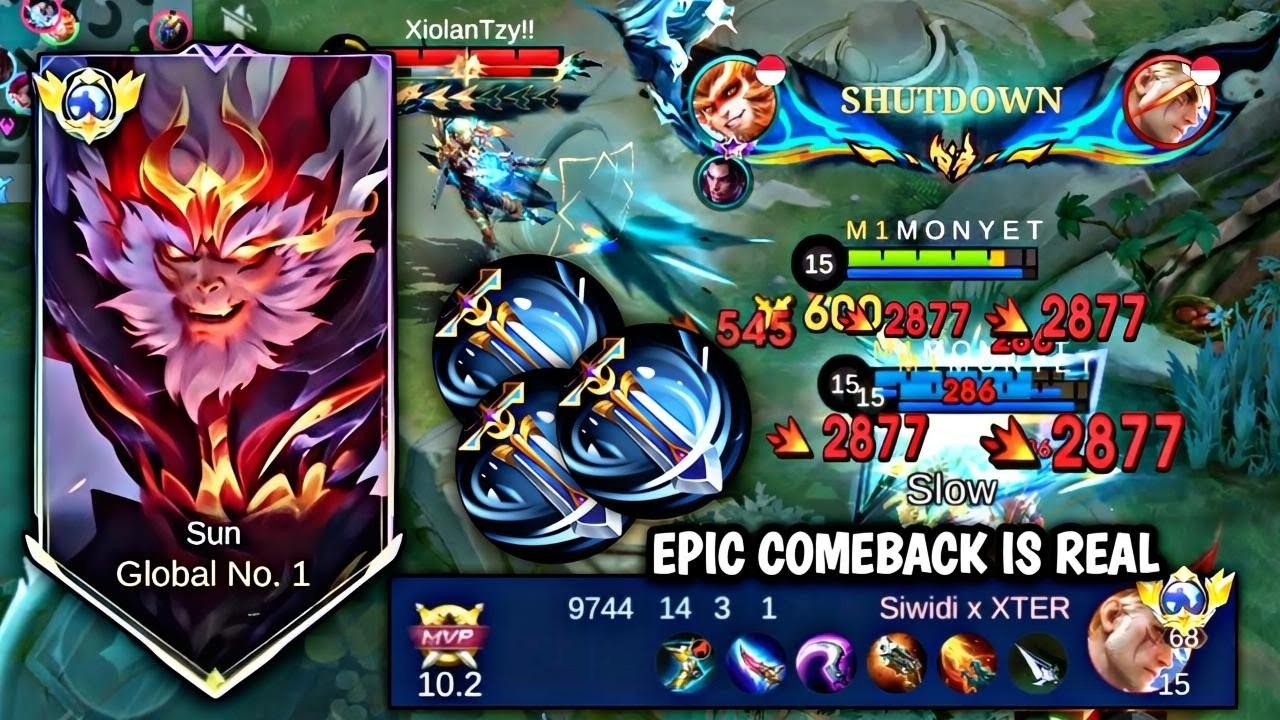TIMKU DIBANTAI RINGAN TOP GLOBAL NOLAN 😱 SUN KU LANGSUNG MODE NGAMUK | MOBILE LEGENDS