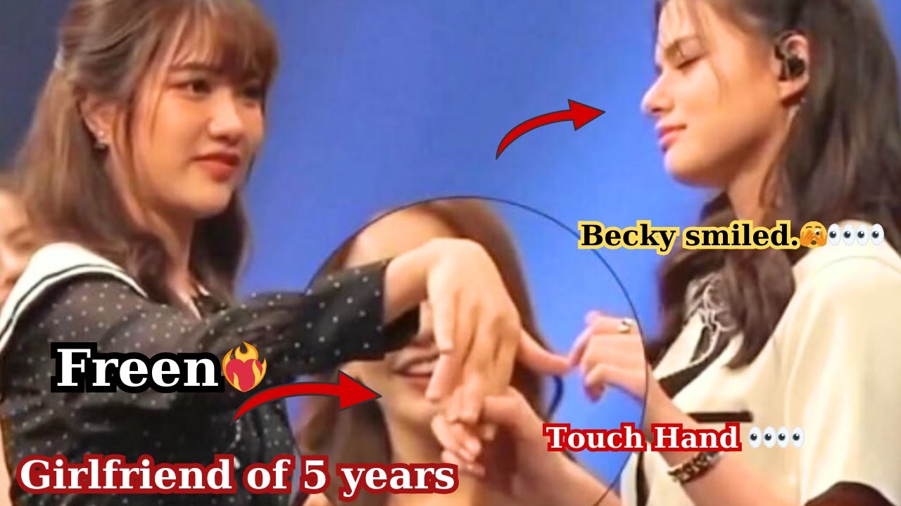 (Freenbecky) Becky holds Freen's hand and smiles👀#beckyarmstrong #freensarocha #freen