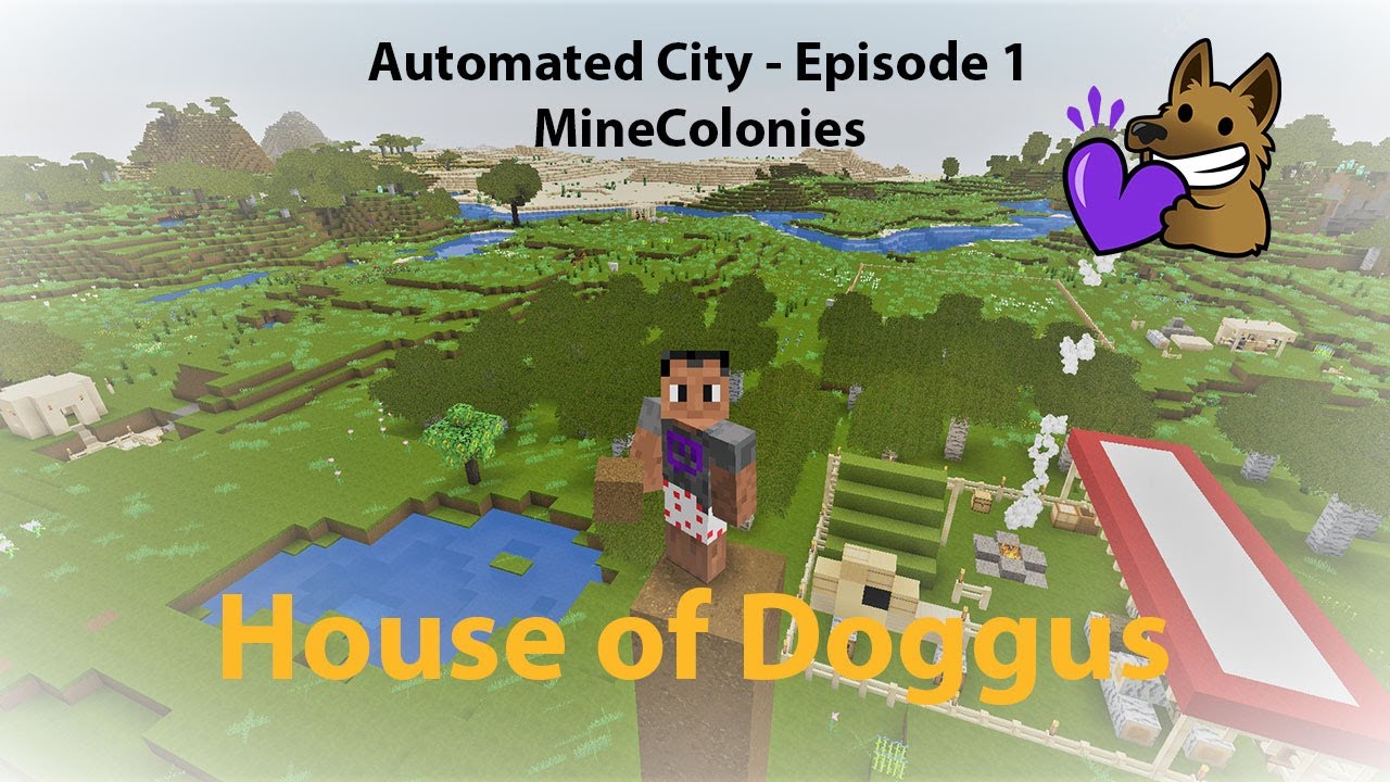Automated City (The Building of a City) Series - Episode 1 - Minecraft - TechColonies - 1.15.2