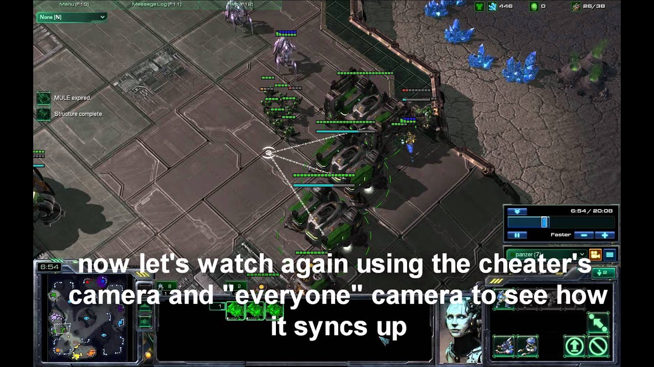 Maphacker caught red handed - Starcraft II - PANZER