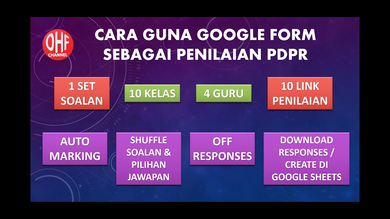 Cara Guna Google Form Sebagai Penilaian PdPr