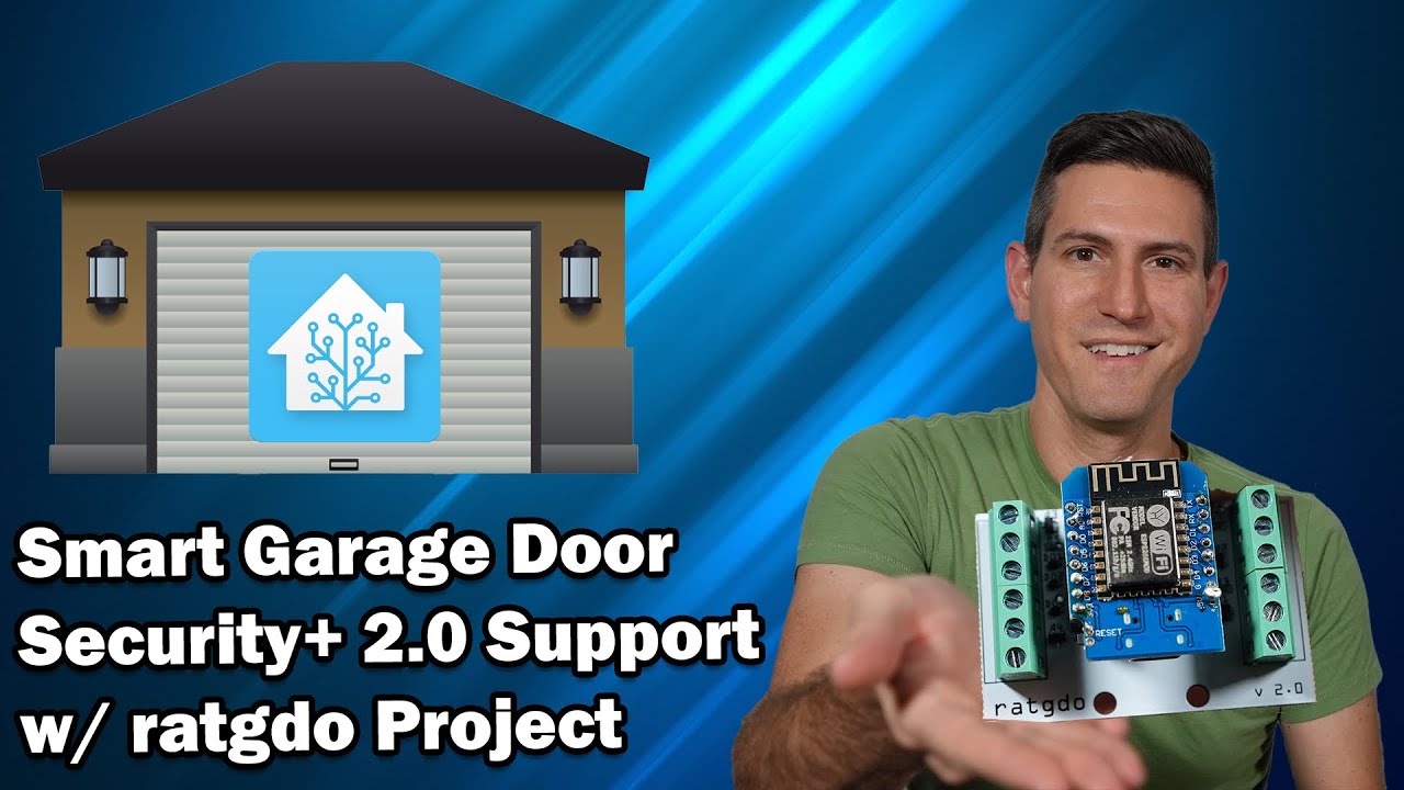 Locally Hosted Smart Security+ 2.0 Garage Door w/ the ratgdo Project