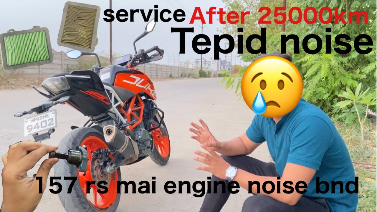 Duke 390 tepid sound // engine noise // major service // prithvitomar9