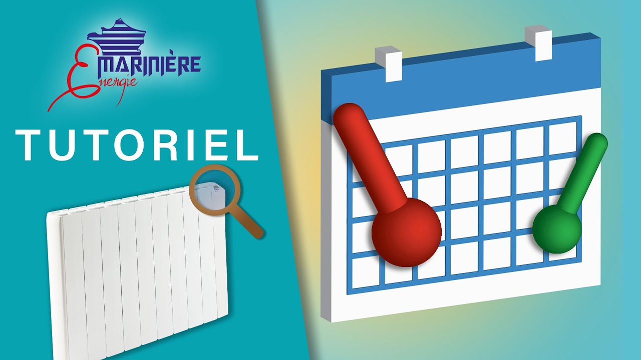 Choix des programmes - Tutoriel radiateurs Marinière Énergie