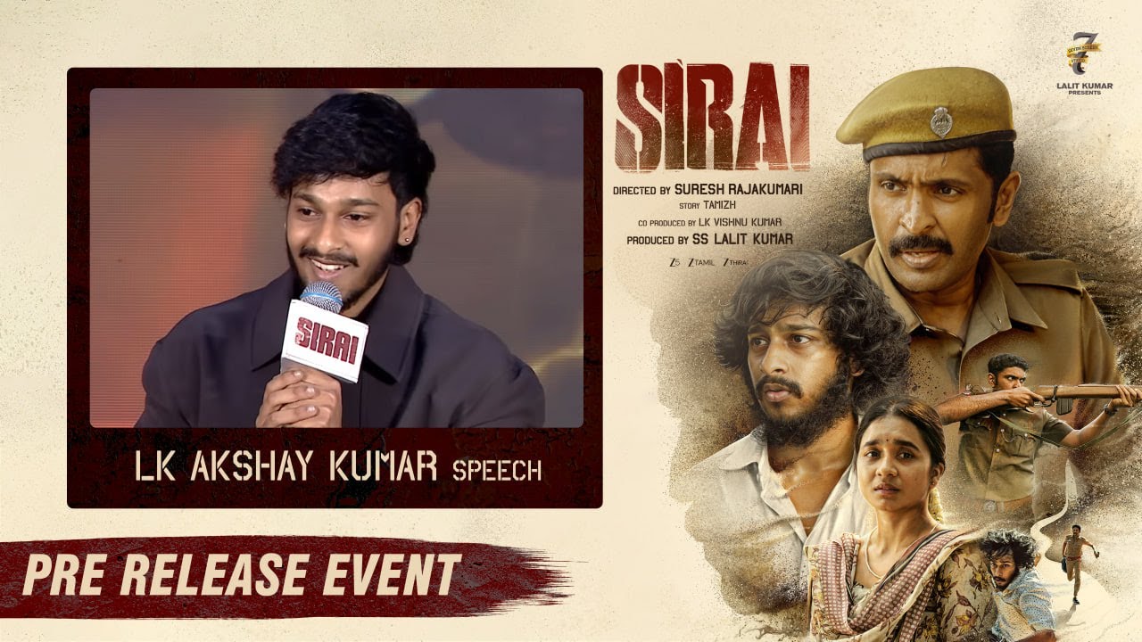 Akshay Kumar Speech | Sirai Pre-Release Event | Vikram Prabhu | 7 Screen Studio