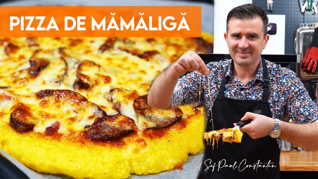 🍕Pizza țărănească pe bune! Pizza pe blat de mămăligă cu cârnați afumați 🌝Șef Paul Constantin