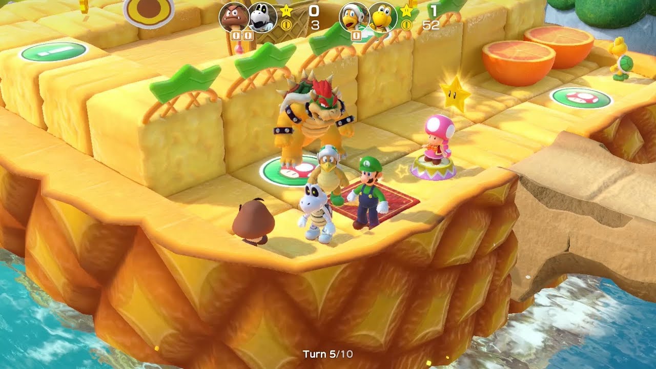 Super Mario Party Partner Party #667 Watermelon Walkabout Hammer Bro & Koopa vs Goomba & Dry Bones