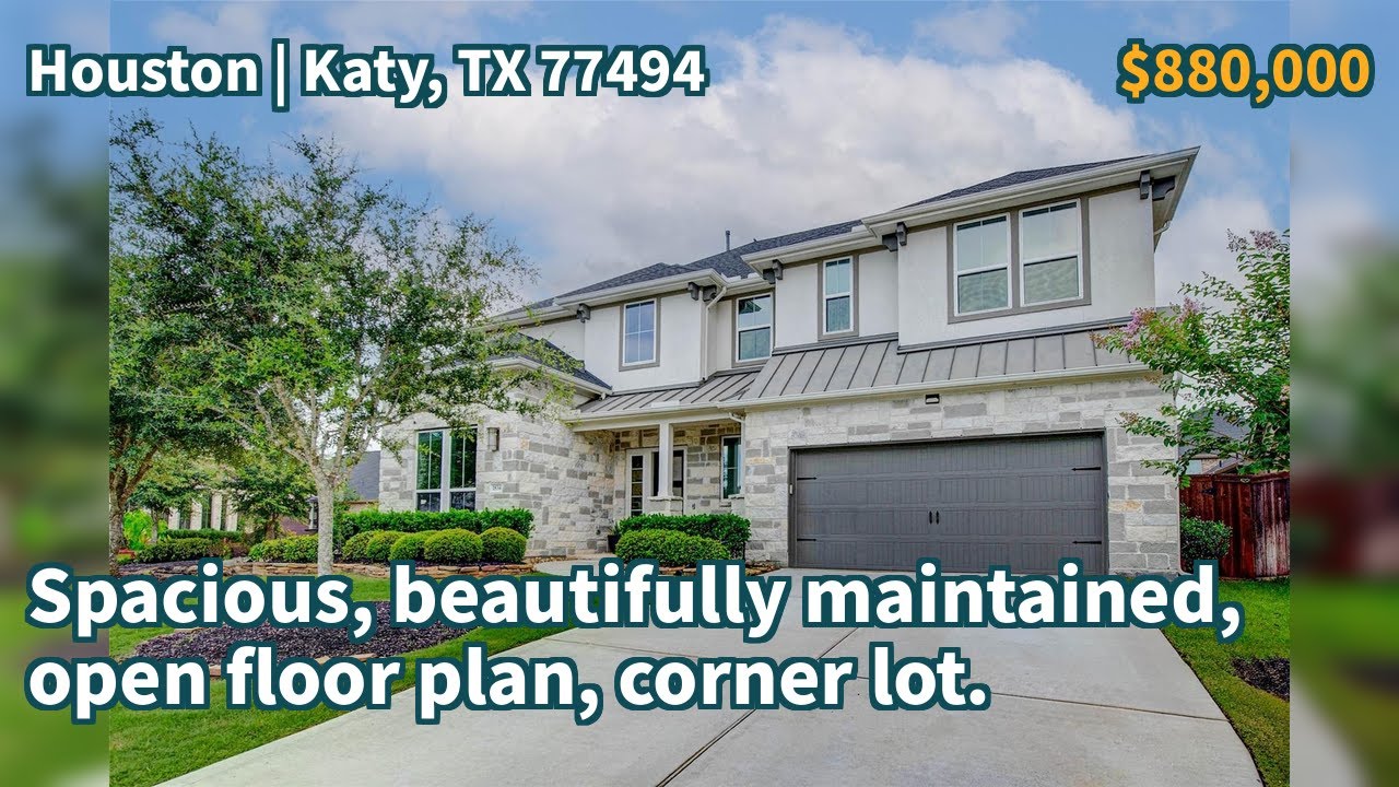 Katy, TX 77494 | $880,000 | 4,196 Sqft, 5 beds, 4 full baths, Single-Family | Spacious, beautiful...
