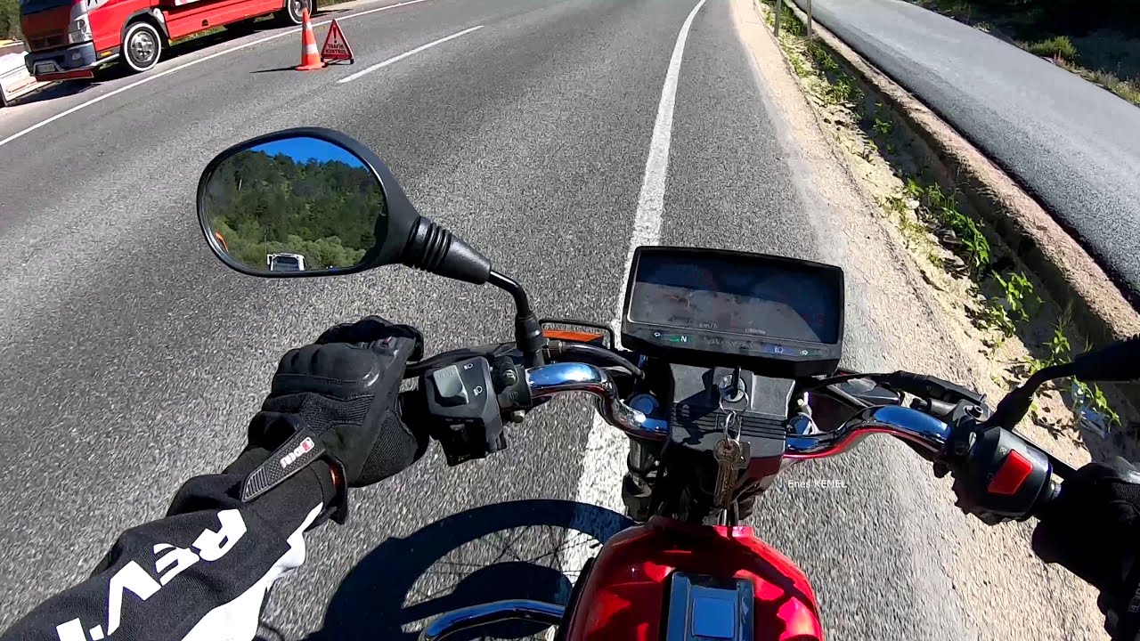 Motor ile bolu yedi göllerde kamp (Honda CGL125 - CBR250R)