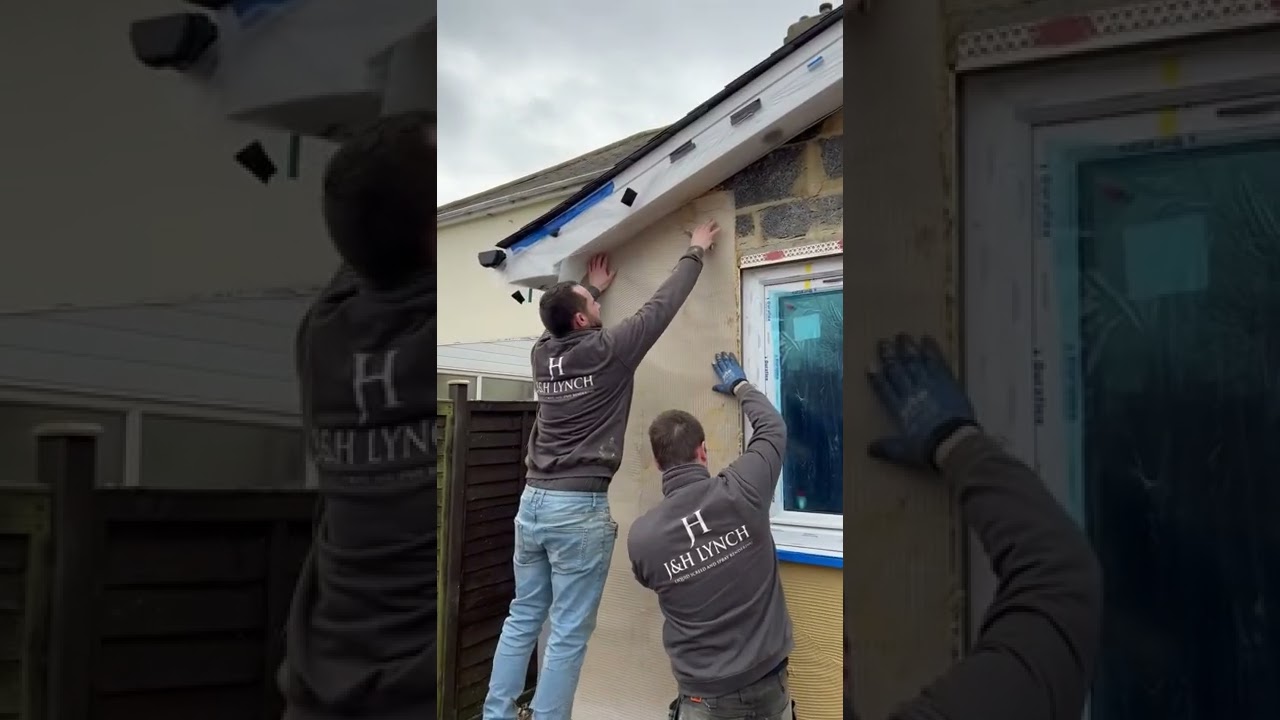 Monocouche External Rendering using the Ritmo L Plus spray machine! #rendering #externalrendering