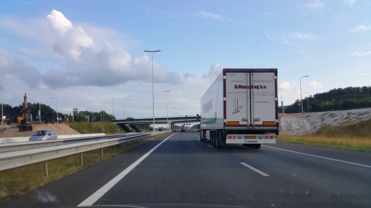 Wegvideo Hilversum: A27 Knooppunt Eemnes 》Knooppunt Rijnsweerd 》Knooppunt Lunetten.