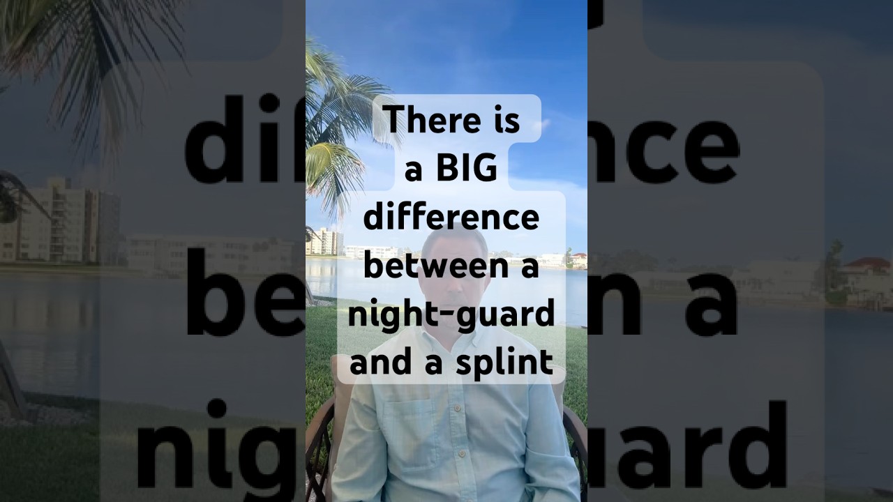 There is a BIG difference between a #nightguard and a #splint