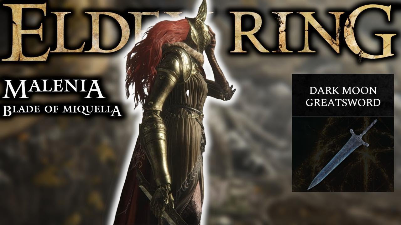 ELDEN RING | Dark Moon Greatsword VS Malenia, Blade of Miquella