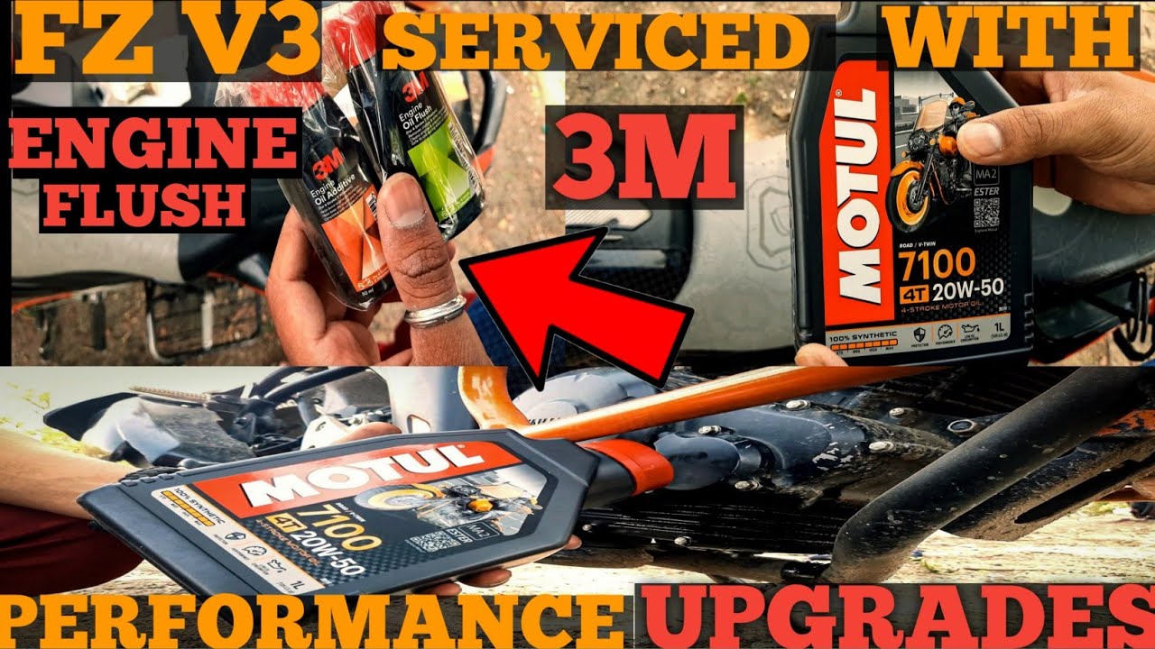 FZV3 SERVICE with 3m performance upgrades||3M engine oil additive best engine oil for fz v3